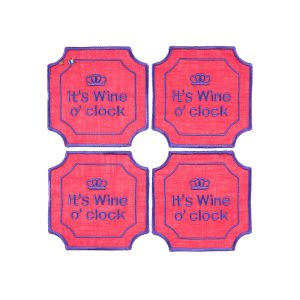 It's Wine O'clock Coasters